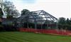 Photo 2 Initial construction and steel frame assembly